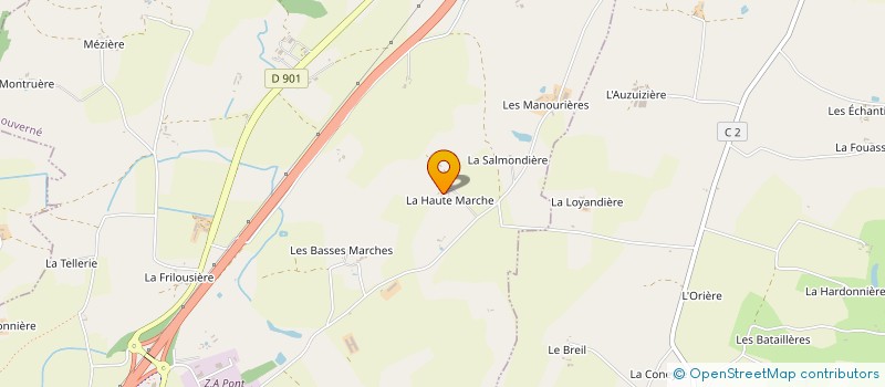 localisation de l'entreprise GAEC DE LA HAUTE MARCHE  LOUVERNE