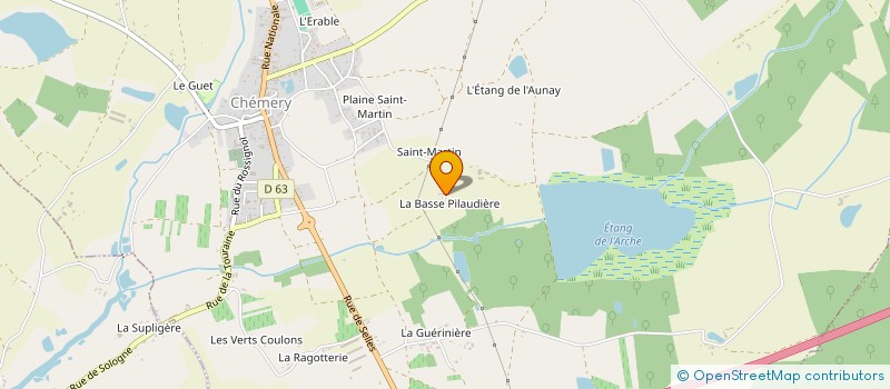 localisation de l'entreprise GAEC DE LA HAUTE PILAUDIERE  CHEMERY