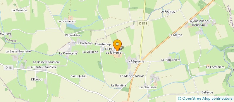 localisation de l'entreprise GAEC DE LA HERSE à POUILLE-LES-COTEAUX