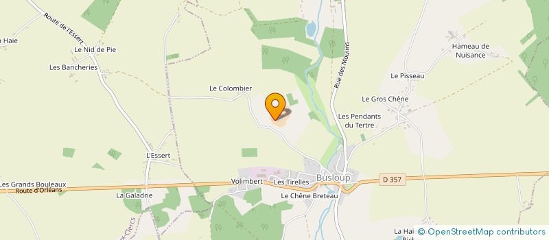 localisation de l'entreprise GAEC DE LA HERSONNIERE  BUSLOUP