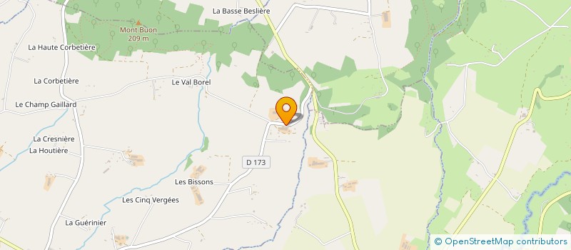 localisation de l'entreprise GAEC DE LA HERTE à LE MESNIL-GILBERT