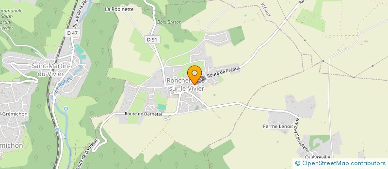 localisation de l'entreprise GAEC DE LA HETRAIE  LA VIEUX-RUE