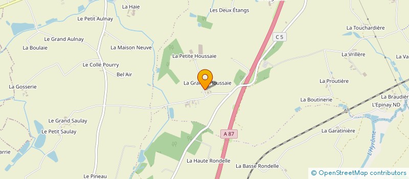 localisation de l'entreprise GAEC DE LA HOUSSAIE à CHEMILLE-EN-ANJOU