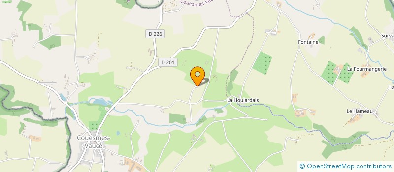 localisation de l'entreprise GAEC DE LA HOUSSAIE à AMBRIERES-LES-VALLEES