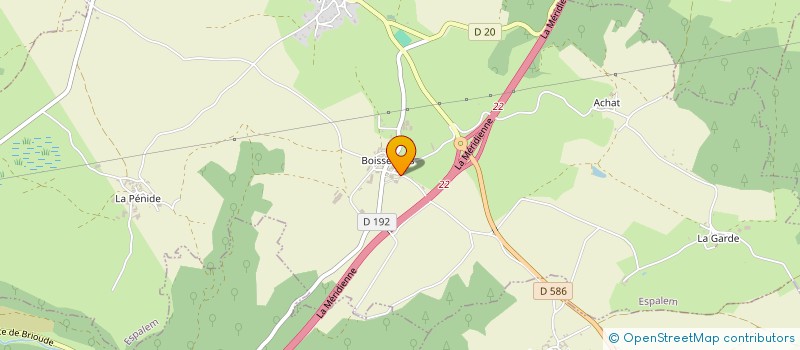 localisation de l'entreprise GAEC DE LA HULOTTE à ESPALEM