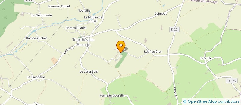localisation de l'entreprise GAEC DE LA JACQUETTERIE à TEURTHEVILLE-BOCAGE