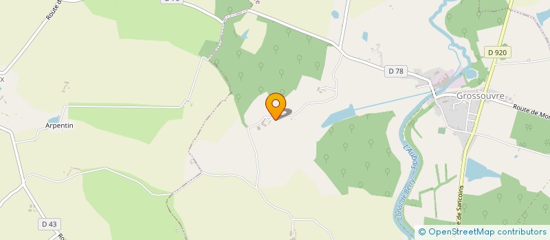 localisation de l'entreprise GAEC DE LA JALOTERIE  GROSSOUVRE