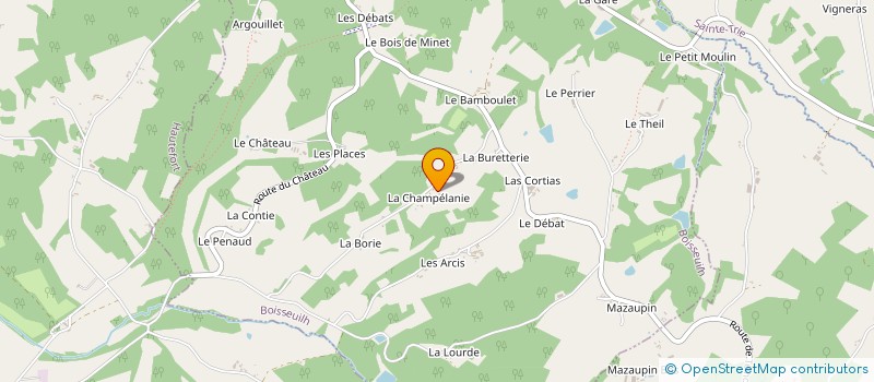 localisation de l'entreprise GAEC DE LA JALOVIE  NAILHAC