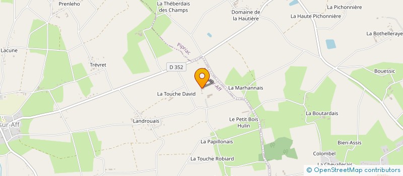localisation de l'entreprise GAEC DE LA JAROSSAY à BRUC-SUR-AFF