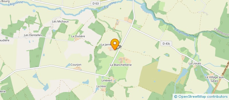 localisation de l'entreprise GAEC DE LA JARRERIE à SAINT-MICHEL-EN-BRENNE