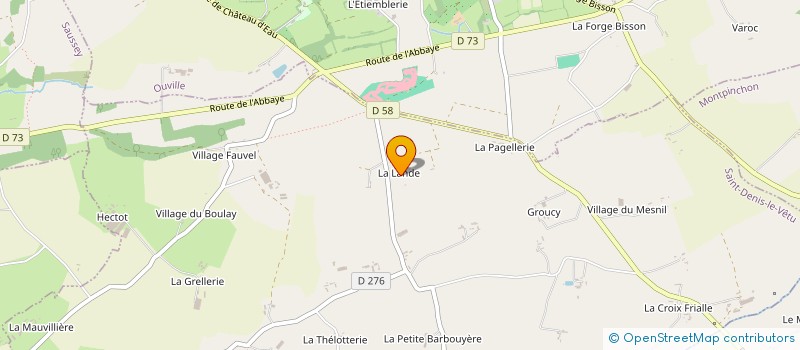 localisation de l'entreprise GAEC DE LA JERSIAISE à NOTRE-DAME-DE-CENILLY