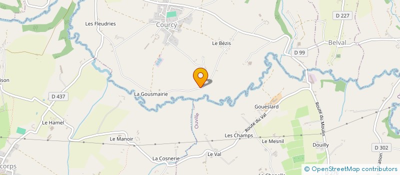 localisation de l'entreprise GAEC DE LA JOLIE VACHE à CAMBERNON
