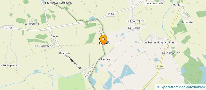 localisation de l'entreprise GAEC DE LA JUSTICE à MARTIZAY