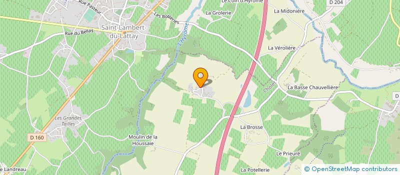 localisation de l'entreprise GAEC DE LA JUTIERE  CHEMILLE-EN-ANJOU