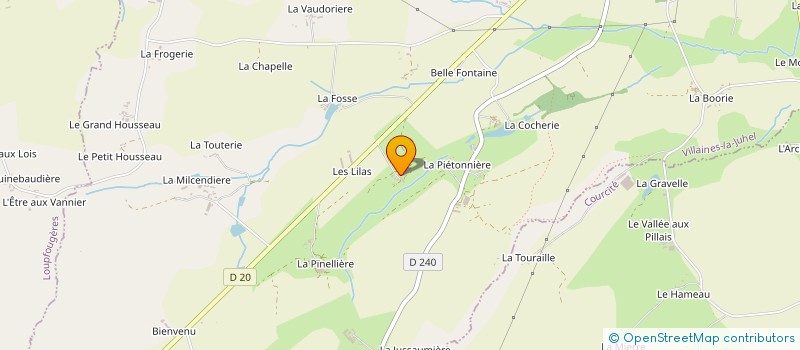 localisation de l'entreprise GAEC DE LA LAMPIERRE à VILLAINES-LA-JUHEL