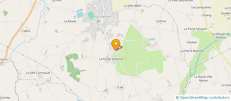 localisation de l'entreprise GAEC DE LA LANDE SIMON à LANDEHEN
