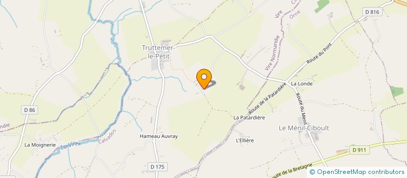 localisation de l'entreprise GAEC DE LA LANDELIERE à VIRE-NORMANDIE