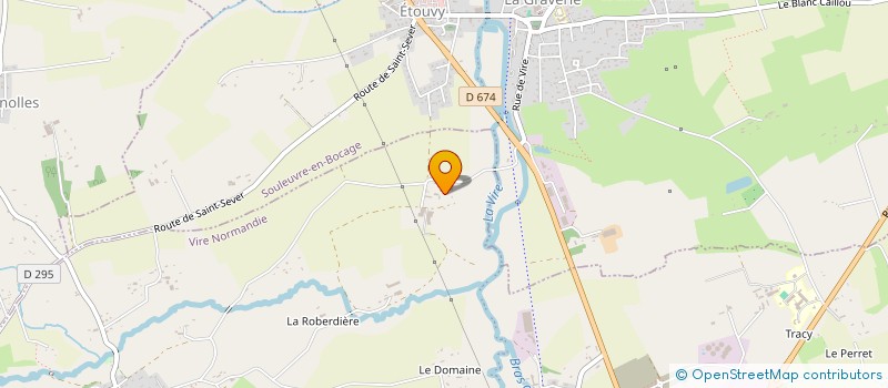 localisation de l'entreprise GAEC DE LA LEVERIE à VIRE-NORMANDIE