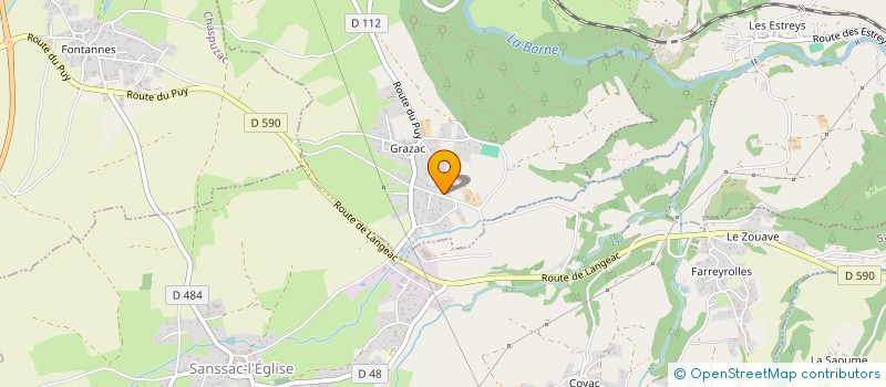 localisation de l'entreprise GAEC DE LA LICORNE à SAINT-VIDAL