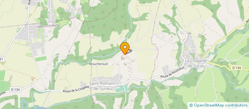 localisation de l'entreprise GAEC DE LA LIMONE à SAINT-ROMAIN-DE-SURIEU