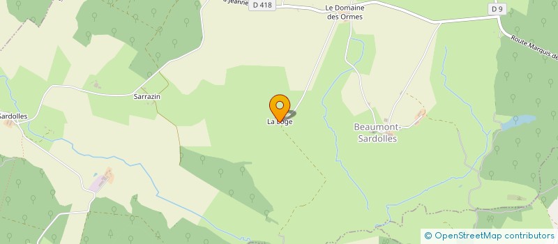 localisation de l'entreprise GAEC DE LA LOGE à BEAUMONT-SARDOLLES