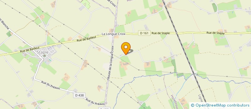 localisation de l'entreprise GAEC DE LA LONGUE CROIX à HONDEGHEM