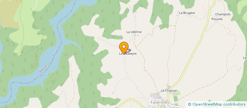 localisation de l'entreprise GAEC DE LA LOUBEYRE à VAL D'ARCOMIE