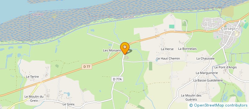 localisation de l'entreprise GAEC DE LA MABILAIS à CORSEPT