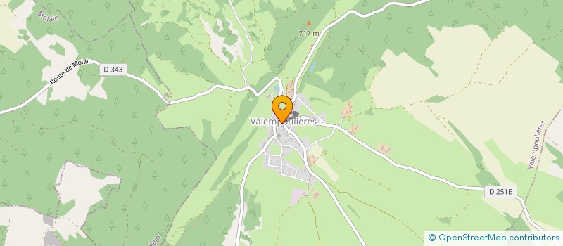 localisation de l'entreprise GAEC DE LA MADONE à VALEMPOULIERES