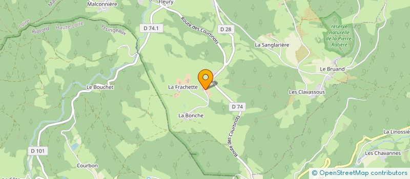 localisation de l'entreprise GAEC DE LA MADONE  SAINT-ROMAIN-LES-ATHEUX