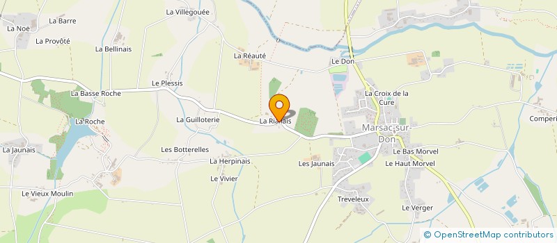 localisation de l'entreprise GAEC DE LA MAILLARDAIS  MARSAC-SUR-DON