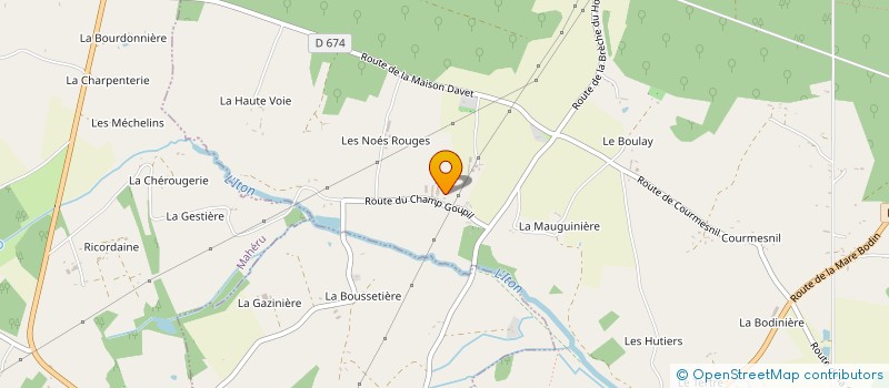 localisation de l'entreprise GAEC DE LA MAISON BARREE à LA FERRIERE-AU-DOYEN