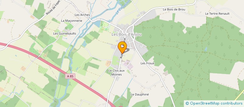 localisation de l'entreprise GAEC DE LA MAISON NEUVE à LES BOIS D'ANJOU