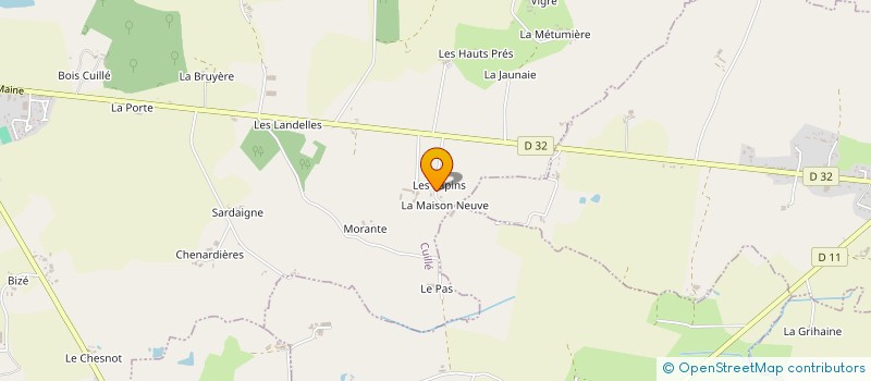 localisation de l'entreprise GAEC DE LA MAISON NEUVE à CUILLE