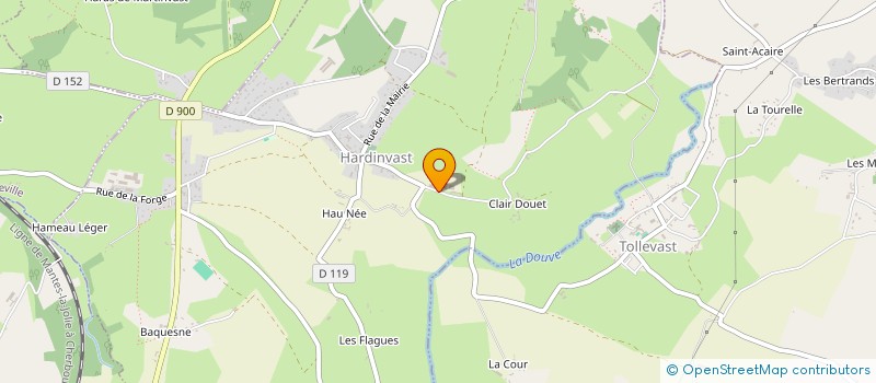 localisation de l'entreprise GAEC DE LA MAISON NEUVE à HARDINVAST