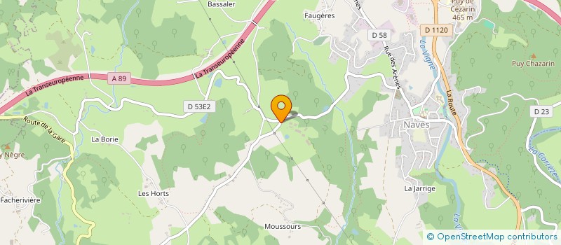 localisation de l'entreprise GAEC DE LA MAISONNEUVE  NAVES