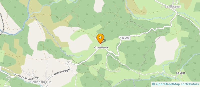 localisation de l'entreprise GAEC DE LA MAISONNEUVE à SAINT-ALBAN-EN-MONTAGNE