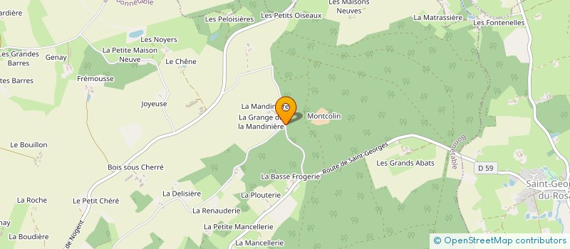 localisation de l'entreprise GAEC DE LA MANDINIERE à BONNETABLE