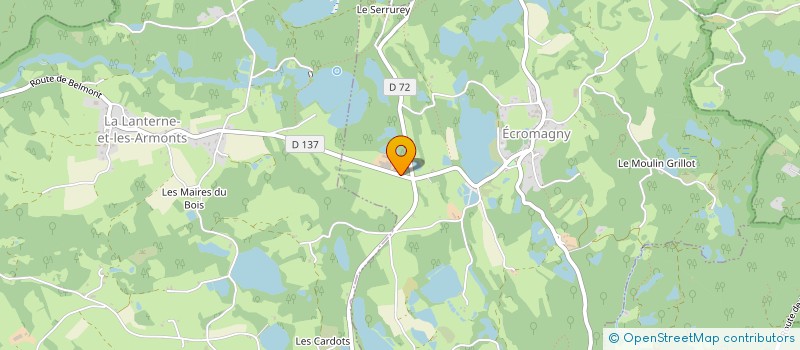 localisation de l'entreprise GAEC DE LA MARCHE à ECROMAGNY