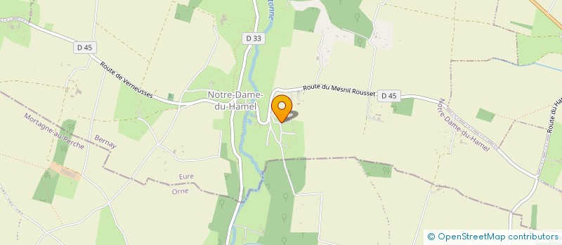 localisation de l'entreprise GAEC DE LA MARIGOTIERE à NOTRE-DAME-DU-HAMEL