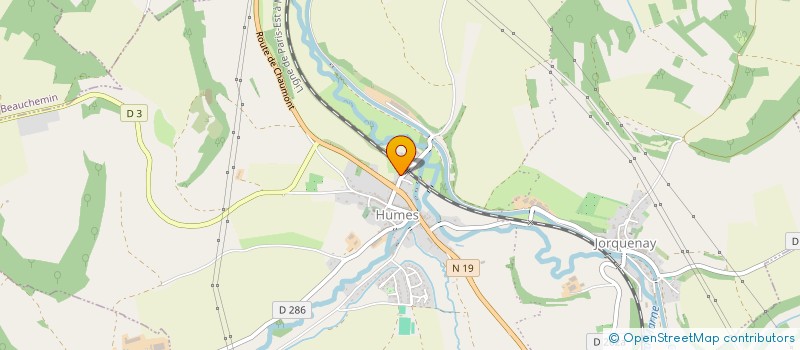 localisation de l'entreprise GAEC DE LA MARNE à HUMES-JORQUENAY