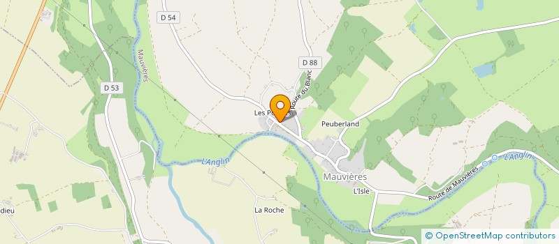 localisation de l'entreprise GAEC DE LA MARNIERE à MAUVIERES