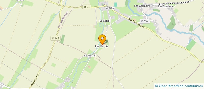 localisation de l'entreprise GAEC DE LA MAROTIERE  CROCY