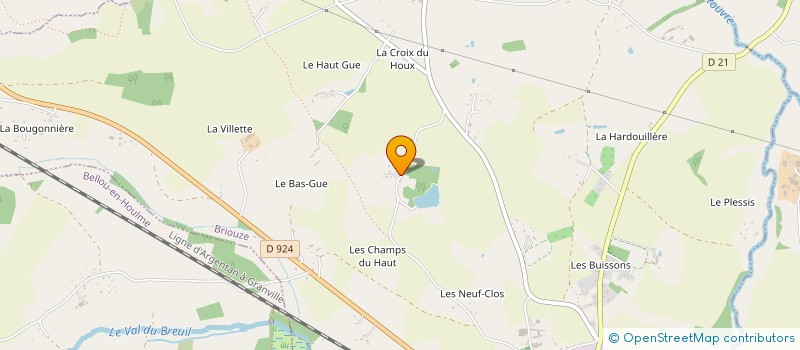 localisation de l'entreprise GAEC DE LA MASSONNIERE à BRIOUZE