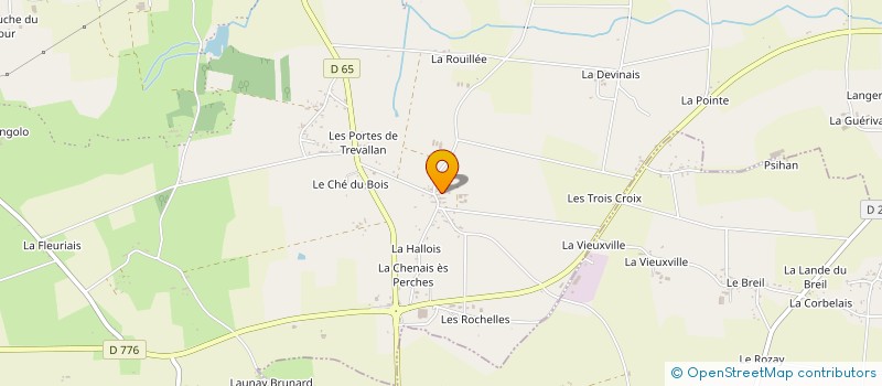 localisation de l'entreprise GAEC DE LA MELAIS  COMBLESSAC