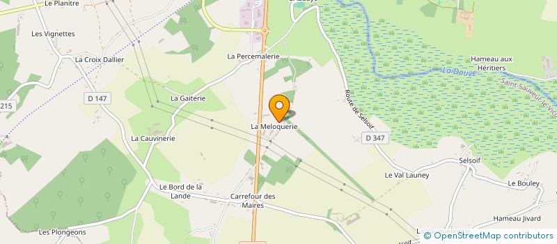 localisation de l'entreprise GAEC DE LA MELOQUERIE à SAINT-SAUVEUR-LE-VICOMTE