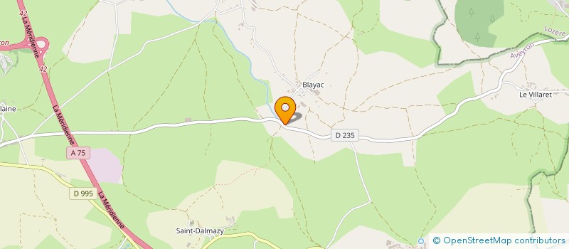localisation de l'entreprise GAEC DE LA MERLIERE à SEVERAC D'AVEYRON