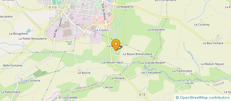 localisation de l'entreprise GAEC DE LA METAIRIE à VILLAINES-LA-JUHEL