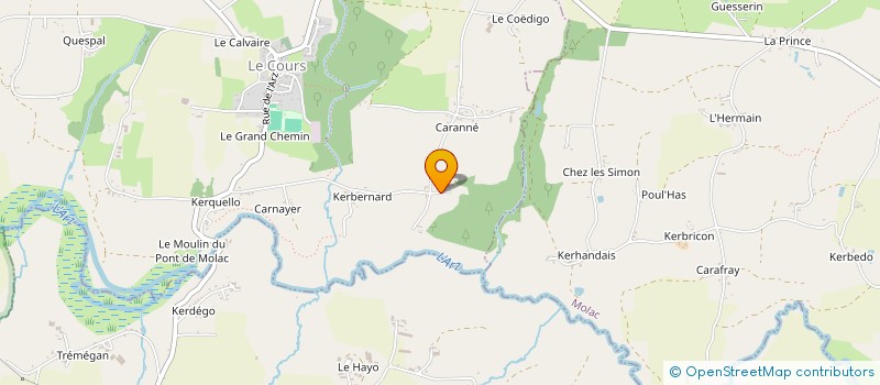 localisation de l'entreprise GAEC DE LA METAIRIE à LE COURS