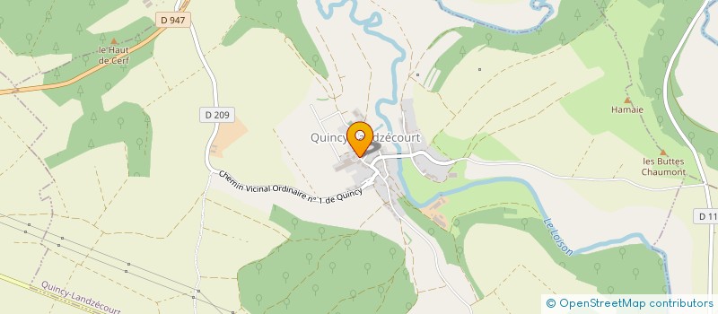 localisation de l'entreprise GAEC DE LA MIETTE à QUINCY-LANDZECOURT